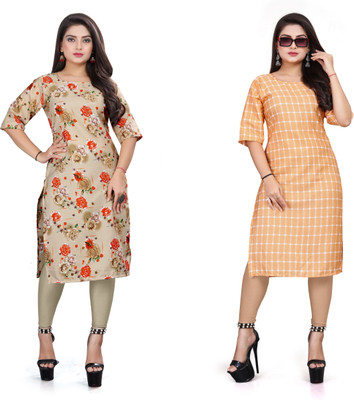DB COLLECTION Women Printed A-line Kurta(Multicolor)