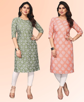 KETAKI FASHION Women Printed Straight Kurta(Multicolor)