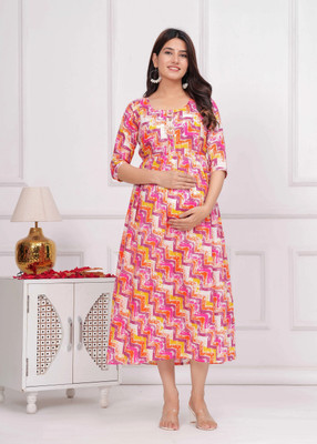 UrbanRang Women Floral Print Anarkali Kurta(White, Purple)