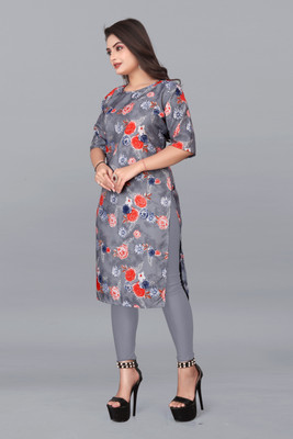ANITA LYCRA Women Printed A-line Kurta(Multicolor)