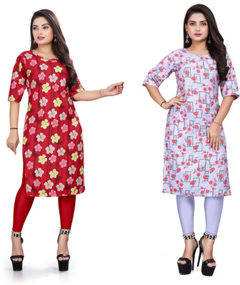 VAISALICREATION Women Printed A-line Kurta(Multicolor)