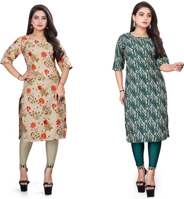 DB COLLECTION Women Printed A-line Kurta(Multicolor)