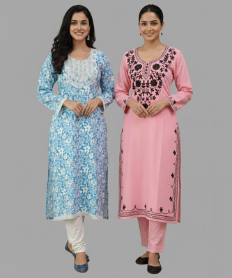 Andheriyas Collection Women Floral Print Kurta(Multicolor)