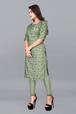 ANITA LYCRA Women Printed A-line Kurta(Multicolor)