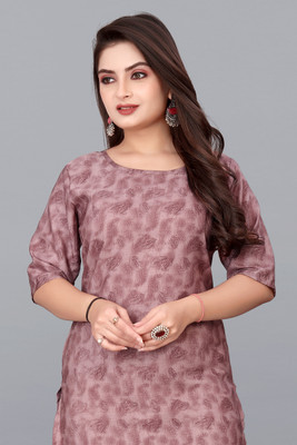 HARISH TEXTILE Women Printed A-line Kurta(Multicolor)