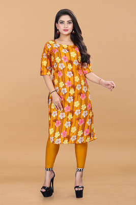 Vishwa Collection Mall Women Printed A-line Kurta(Multicolor)