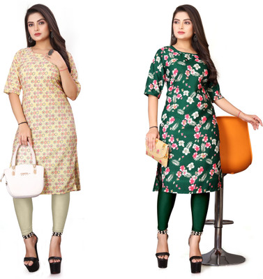 Vishwa Collection Mall Women Printed A-line Kurta(Multicolor)