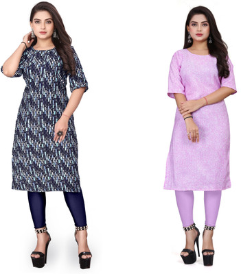 RIDDHI COLLECTION MALL Women Printed A-line Kurta(Multicolor)