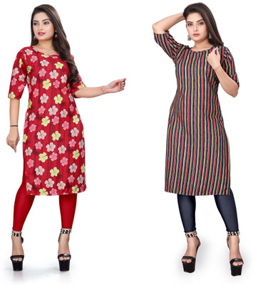 Jayshree Fab Women Printed A-line Kurta(Multicolor)