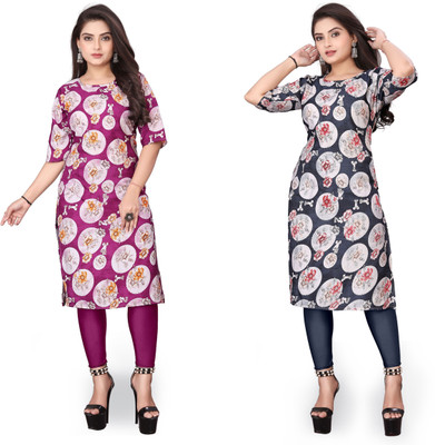 VAISALICREATION Women Printed A-line Kurta(Multicolor)