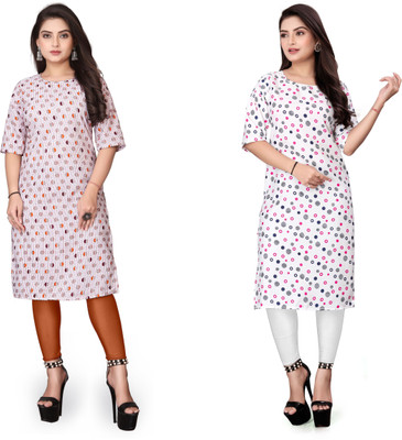 deshmi fashion Women Printed A-line Kurta(Multicolor)
