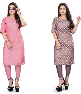 RIDDHI COLLECTION MALL Women Printed A-line Kurta(Multicolor)