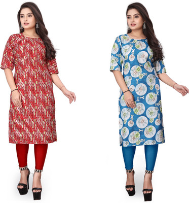 VAISALICREATION Women Printed A-line Kurta(Multicolor)