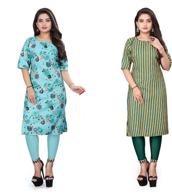Vishwa Collection Mall Women Printed A-line Kurta(Multicolor)