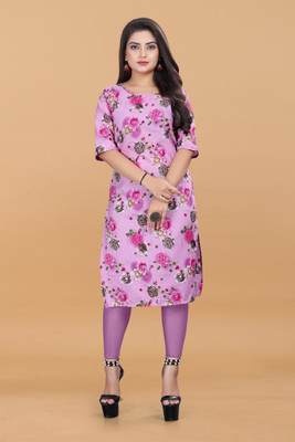 JAYA DESIGNER Women Floral Print A-line Kurta(Multicolor)