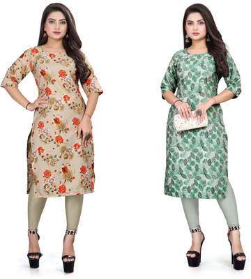 deshmi fashion Women Printed A-line Kurta(Multicolor)