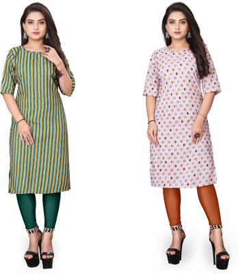 Vishwa Collection Mall Women Printed A-line Kurta(Multicolor)