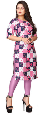 RIDDHI COLLECTION MALL Women Printed A-line Kurta(Multicolor)
