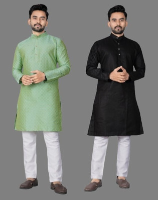 DHASU TRENDZ Men Solid Straight Kurta(Multicolor)