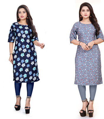 Vishwa Collection Mall Women Printed A-line Kurta(Multicolor)