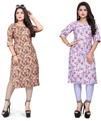 deshmi fashion Women Printed A-line Kurta(Multicolor)