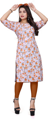 TITHIGARMENT Women Printed A-line Kurta(Multicolor)
