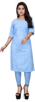 ANITA LYCRA Women Printed Straight Kurta(Multicolor)