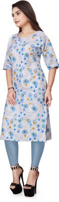 JAYA DESIGNER Women Printed A-line Kurta(Multicolor)
