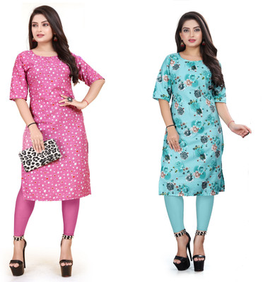 Vishwa Collection Mall Women Printed A-line Kurta(Multicolor)