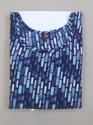 Vishwa Collection Mall Women Printed A-line Kurta(Black)