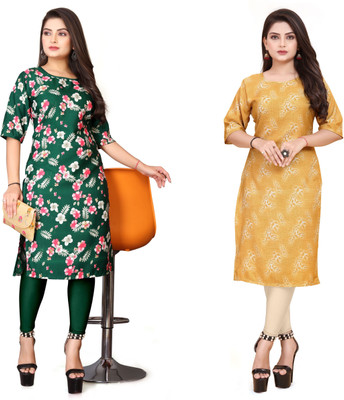 Vishwa Collection Mall Women Printed A-line Kurta(Multicolor)