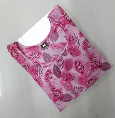 ANITA LYCRA Women Printed Straight Kurta(Multicolor)