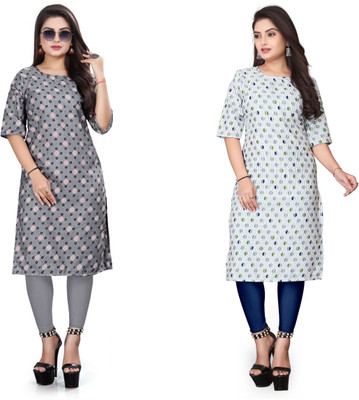 DB COLLECTION Women Printed A-line Kurta(Multicolor)