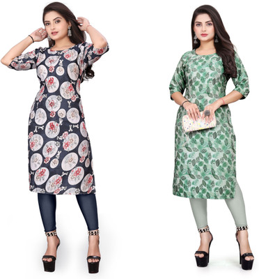 VAISALICREATION Women Printed A-line Kurta(Multicolor)