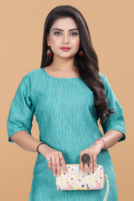 ANITA LYCRA Women Printed A-line Kurta(Multicolor)