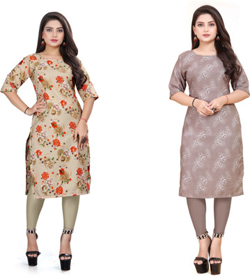 Vishwa Collection Mall Women Printed A-line Kurta(Multicolor)