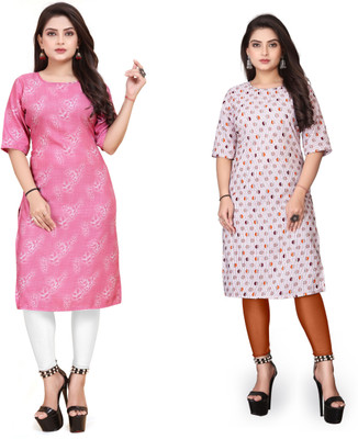Vishwa Collection Mall Women Printed A-line Kurta(Multicolor)