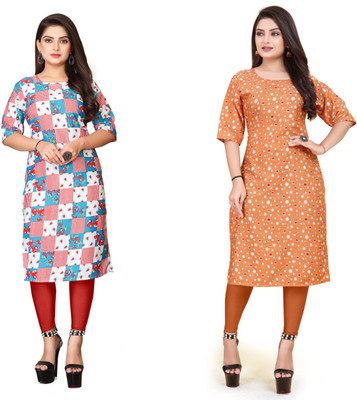 Sonali Impex Women Printed A-line Kurta(Multicolor)