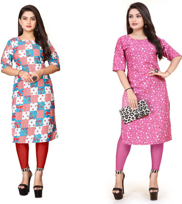 PAFASHION Women Printed A-line Kurta(Multicolor)