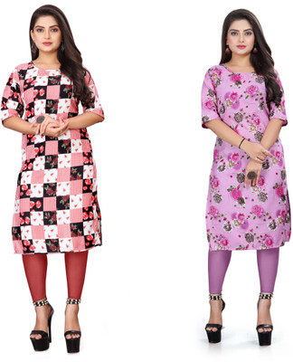 Vishwa Collection Mall Women Printed A-line Kurta(Multicolor)