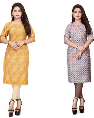 VAISALICREATION Women Printed A-line Kurta(Multicolor)