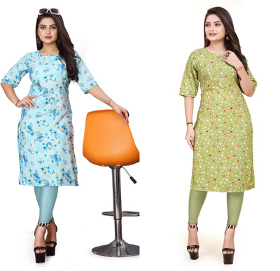 Jayshree Fab Women Printed A-line Kurta(Multicolor)