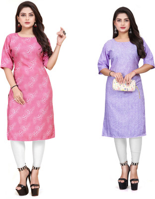 deshmi fashion Women Printed A-line Kurta(Multicolor)