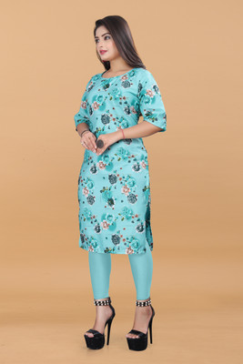 KNG TEXTILE Women Printed A-line Kurta(Multicolor)
