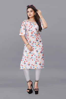 ANITA LYCRA Women Printed A-line Kurta(Multicolor)