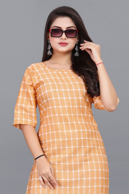 HARISH TEXTILE Women Printed A-line Kurta(Multicolor)