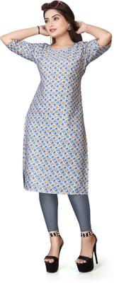 SANJUGARMENT Women Printed A-line Kurta(Multicolor)