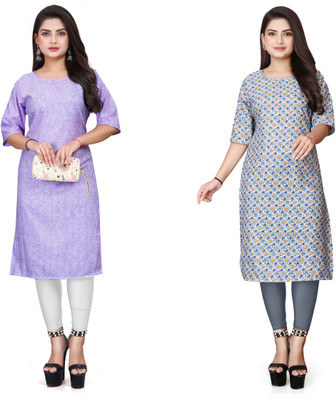 deshmi fashion Women Printed A-line Kurta(Multicolor)