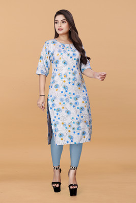 SANJUGARMENT Women Printed A-line Kurta(Multicolor)