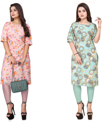 deshmi fashion Women Printed A-line Kurta(Multicolor)